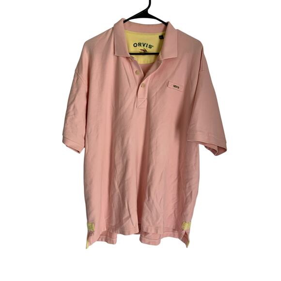 Orvis Fly Fishing  Pink XL Men's Polo - Picture 2 of 6